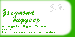 zsigmond hugyecz business card